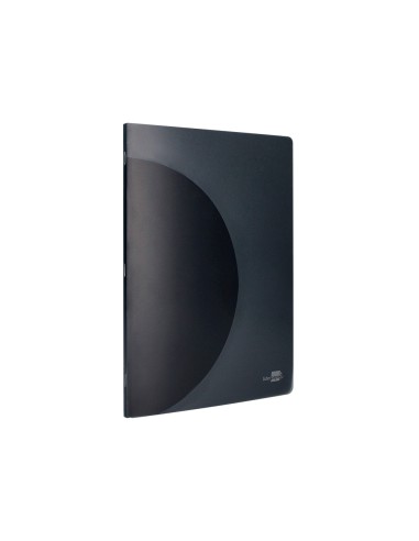 Libreta liderpapel 360 tapa de plastico a5 48 hojas 90g m2 horizontal con doble margen tapa negra