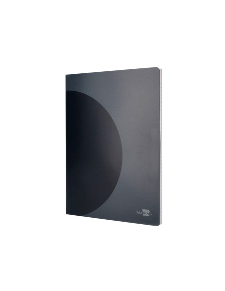 Libreta liderpapel 360 tapa de plastico a4 48 hojas 90g m2 horizontal con doble margen tapa negra