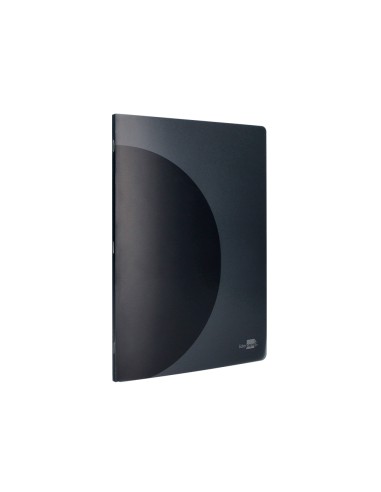 Libreta liderpapel 360 tapa de plastico a4 48 hojas 90g m2 horizontal con doble margen tapa negra