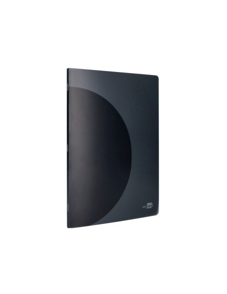 Libreta liderpapel 360 tapa de plastico a4 48 hojas 90g m2 horizontal con doble margen tapa negra