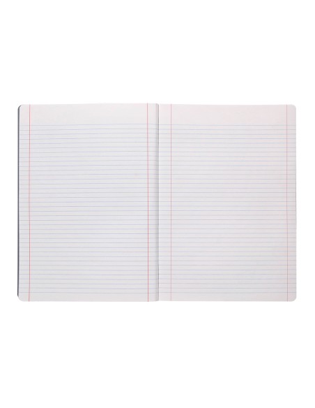 Libreta liderpapel 360 tapa de plastico a4 48 hojas 90g m2 horizontal con doble margen tapa negra