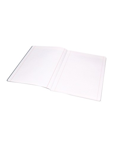 Libreta liderpapel 360 tapa de plastico a4 48 hojas 90g m2 horizontal con doble margen tapa negra