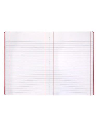 Libreta liderpapel 360 tapa de plastico a5 48 hojas 90g m2 horizontal con doble margen colores surtidos