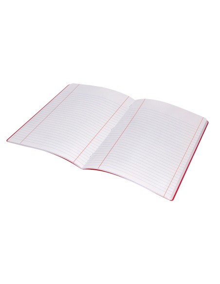 Libreta liderpapel 360 tapa de plastico a5 48 hojas 90g m2 horizontal con doble margen colores surtidos