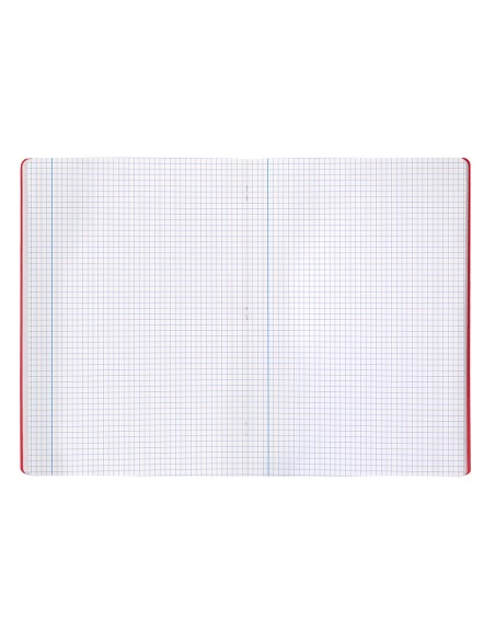 Libreta liderpapel 360 tapa de plastico a4 48 hojas 90g m2 cuadro 4mm con margen colores surtidos