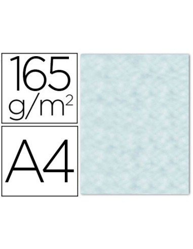 Papel color liderpapel pergamino con bordes a4 165gr azul pack de 25 hojas