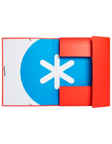 Carpeta antartik gomas a4 3 solapas carton forrado colores surtidos