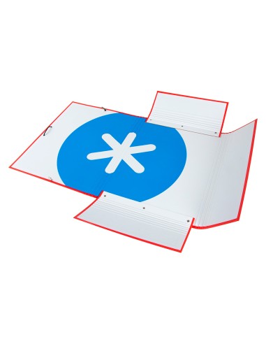 Carpeta antartik gomas a4 3 solapas carton forrado colores surtidos