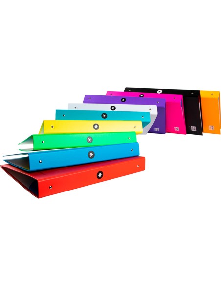 Carpeta 4 anillas 40 mm mixtas antartik a4 forrada colores surtidos