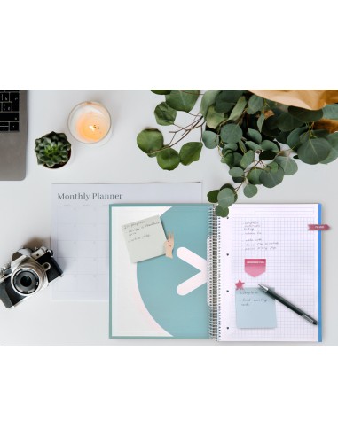 Cuaderno espiral a4 micro antartik tapa forrada120h 100 gr cuadro 5mm 5 banda4 taladros color menta