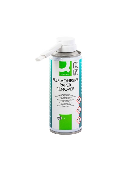 Limpiador de pegamento q connect para etiqueta adhesiva bote de 200 ml