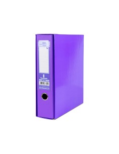 Caja archivador liderpapel de palanca carton folio documenta lomo 75 mm lila