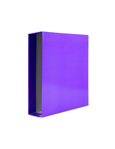 Caja archivador liderpapel de palanca carton din a4 documenta lomo 75 mm lila
