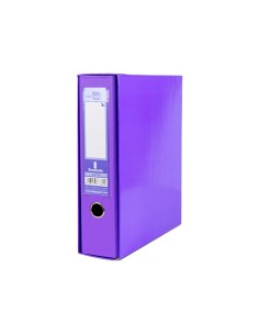Caja archivador liderpapel de palanca carton din a4 documenta lomo 75 mm lila