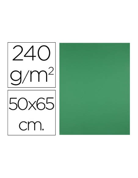Cartulina liderpapel 50x65 cm 240g m2 verde pistacho paquete de 25 hojas