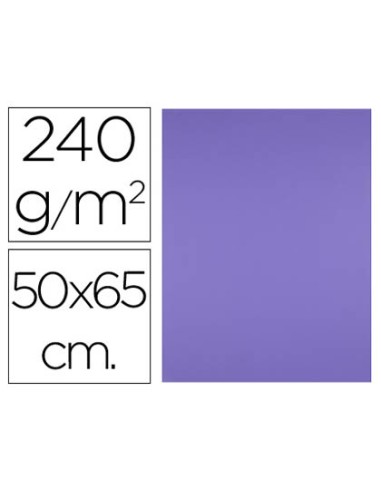 Cartulina liderpapel 50x65 cm 240g m2 purpura paquete de 25 hojas