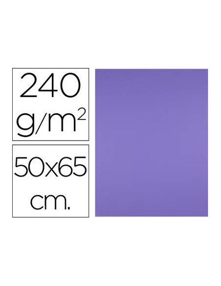 Cartulina liderpapel 50x65 cm 240g m2 purpura paquete de 25 hojas