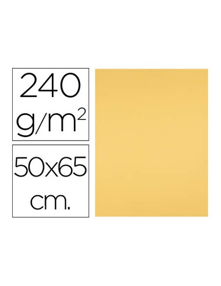Cartulina liderpapel 50x65 cm 240g m2 oro paquete de 25 hojas