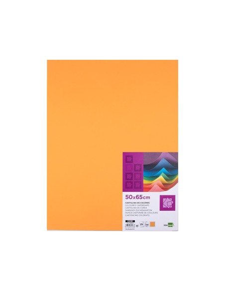 Cartulina liderpapel 50x65 cm 240g m2 nectarina paquete de 25 hojas