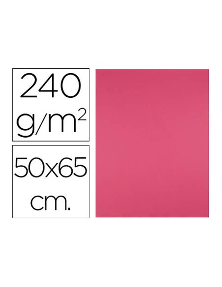 Cartulina liderpapel 50x65 cm 240g m2 fucsia paquete de 25 hojas