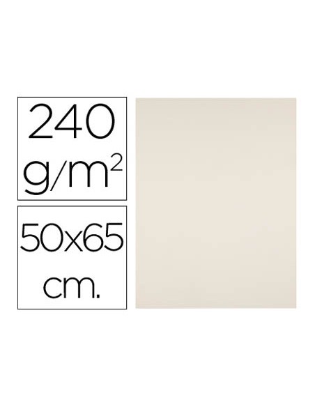 Cartulina liderpapel 50x65 cm 240g m2 crema paquete de 25 hojas