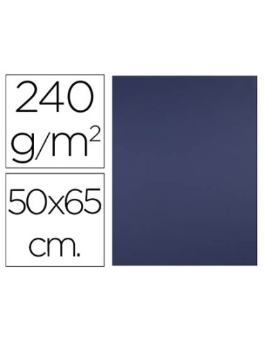Cartulina liderpapel 50x65 cm 240g m2 azul zafiro paquete de 25 hojas