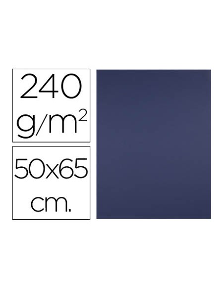 Cartulina liderpapel 50x65 cm 240g m2 azul zafiro paquete de 25 hojas