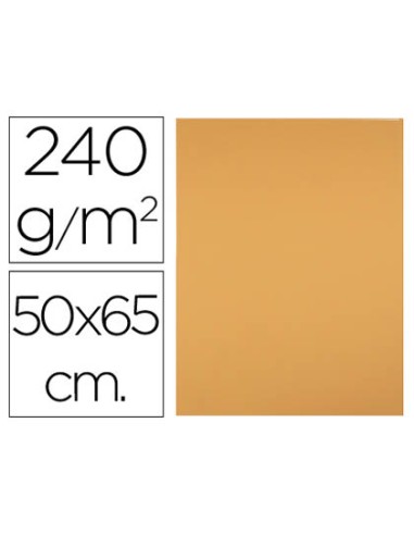 Cartulina liderpapel 50x65 cm 240g m2 avellana paquete de 25 hojas