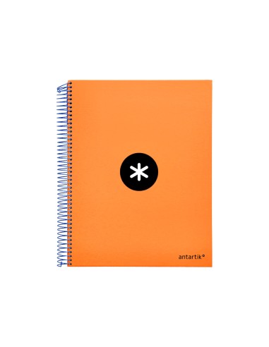 Cuaderno espiral liderpapel a4 micro antartik tapa forrada 120 h 100g cuadro 5 mm color naranja promo caran d ache
