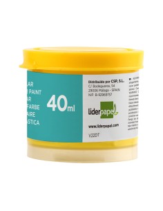 Tempera liderpapel escolar 40 ml amarillo