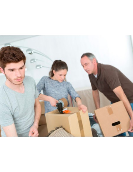 Cinta adhesiva q connect polipropileno havana 100 mt x 50 mm para embalaje