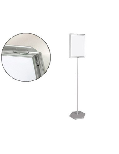 Expositor de pie bi office para formatos a3 ajustable en altura 102 cm