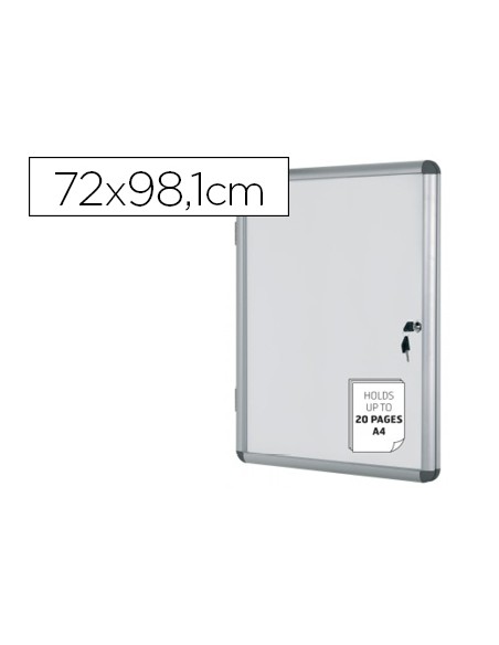 Vitrina de anuncios bi office fondo magnetico extraplana de interior 720x981 mm Vitrina de anuncios bi office fondo magnetico extraplana de interior 720x981 mm