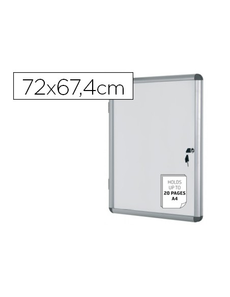 Vitrina de anuncios bi office fondo magnetico extraplana de interior 720x674 mm Vitrina de anuncios bi office fondo magnetico extraplana de interior 720x674 mm