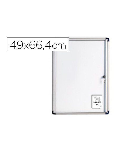 Vitrina de anuncios bi office fondo magnetico extraplana de interior 490x664 mm Vitrina de anuncios bi office fondo magnetico extraplana de interior 490x664 mm