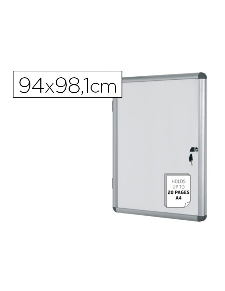 Vitrina de anuncios bi office fondo magnetico extraplana de interior 940x981 mm Vitrina de anuncios bi office fondo magnetico extraplana de interior 940x981 mm