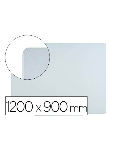 Pizarra blanca bi office cristal magnetica 1200x900 mm