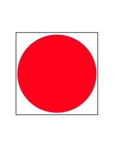 Etiqueta adhesiva apli 11909 vinilo rojo senalizacion cristales 114 mm diametro blister de 1 unidad