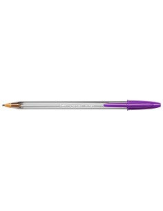 Boligrafo bic cristal fun morado punta 16 mm