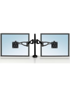 Brazo para monitor plano doble fellowes professional normativa vesa flexible para pantallas hasta 10 kg