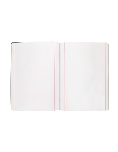 Libreta liderpapel tapa negra a5 80 hojas 60g m2 liso con doble margen