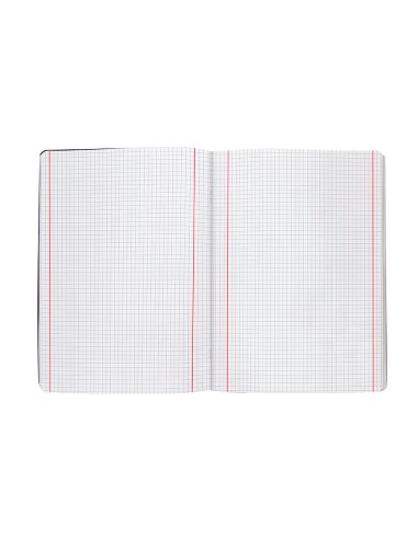 Libreta liderpapel tapa negra a5 80 hojas 60g m2 cuadro 5mm con doble margen
