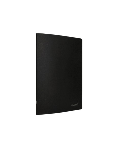 Libreta liderpapel tapa negra a5 80 hojas 60g m2 horizontal con doble margen