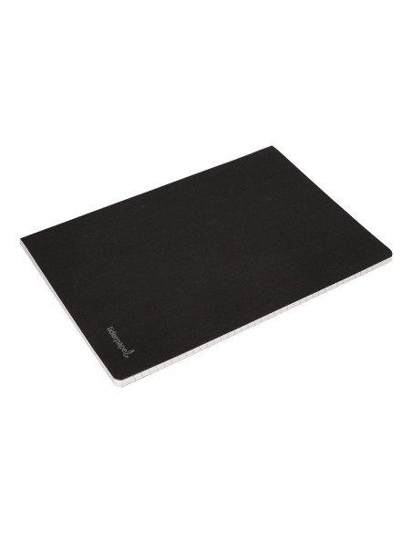 Libreta liderpapel tapa negra a4 80 hojas 60g m2 liso con doble margen