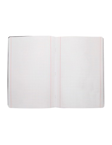 Libreta liderpapel tapa negra a4 80 hojas 60g m2 cuadro 5mm con doble margen