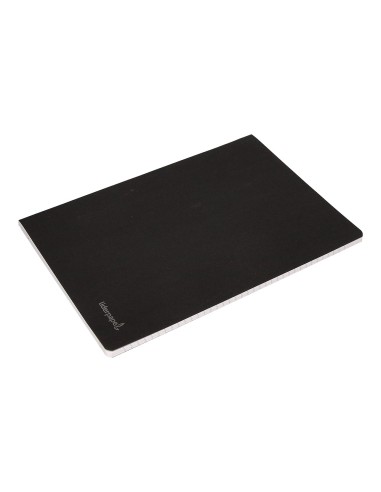 Libreta liderpapel tapa negra a4 80 hojas 60g m2 horizontal con doble margen