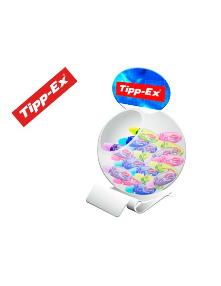 Corrector tipp ex micro tape twist 5 mm x 8 m expositor de 60 unidades