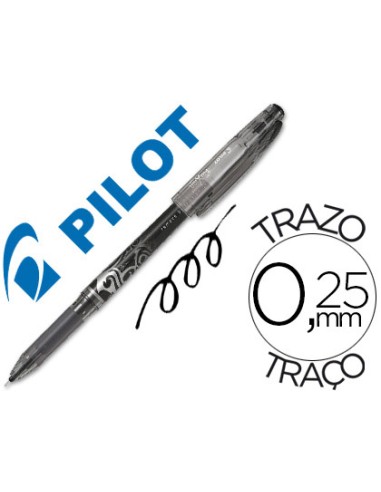 Boligrafo pilot frixion point punta de aguja color negro