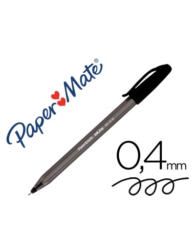 Boligrafo paper mate inkjoy 100 punta media trazo 1mm negro