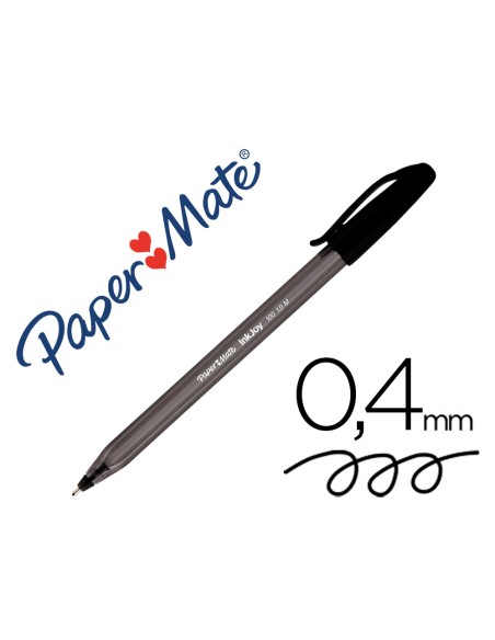 Boligrafo paper mate inkjoy 100 punta media trazo 1mm negro